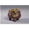 Image 3 : Chinese Bronze Tripod Gilt Gold Censor Ming