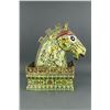 Image 3 : Chinese Yellow Ground Bronze Cloisonne Horse Head