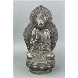 Chinese Ming Bronze Guanyin