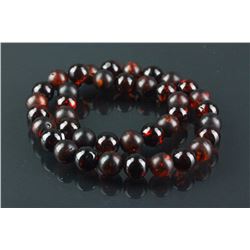 Chinese Red Amber Necklace