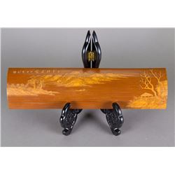 Chinese Fine Bamboo Carved Arm Rest