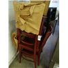 Image 1 : 4 Wood Slat Back Chairs - 4 Times the Money