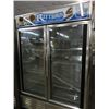 Image 1 : True 2-Door Freezer Merchandiser w/Remote Condenser - Was Working In Store