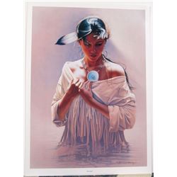 Signed & Numbered XL Print STARKEY Sensual Indian Princess