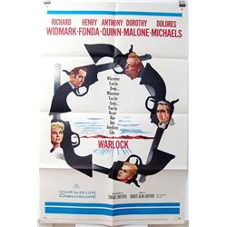 Orig 1959 1 Sheet Poster WARLOCK Widmark, Fonda, Quinn