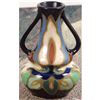 Image 3 : Unusual Old Art Nouveau Gouda Style Double Handled Vase