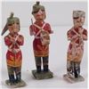 Antique c1850s Hand Carved Musician Figures - India