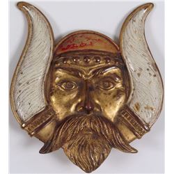 1921 LV Aronson Art Deco Solid Metal Viking Norse God