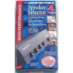 New MONSTER CABLE SS4 Multi Speaker Selector