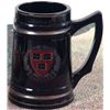 Vtg c1950-60s HARVARD Veritas Beer Stein Black/Silver