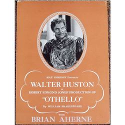 OTHELLO Old c1940s Theatre Program WALTER HUSTON