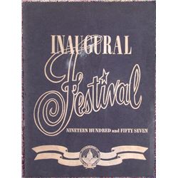 1957 Eisenhower Presidential Inaugural Festival Program