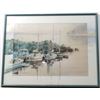 Image 1 : LARGE Brent Heighton Framed Print BREAKWATER Unique Mat