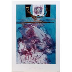 1993 Abstract Print VELVET LUNA by Robert A. Devoe