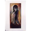 Image 1 : Original Painting of a Dark Female Figure in Black