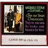 Image 1 : 20s Lantern Advert Slide Michaels Stern Clothes NY Men