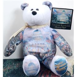 Thomas Kinkade FLAGS OVER THE CAPITOL Collector Bear