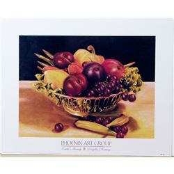 Litho EARTH'S BOUNTY III by Douglas Carney Fruit Bowl