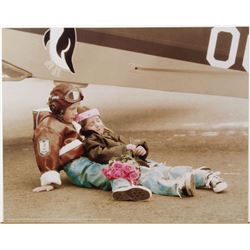 Vintage Verkerke Print VERSLYKEN WWII Kids Tinted Photo