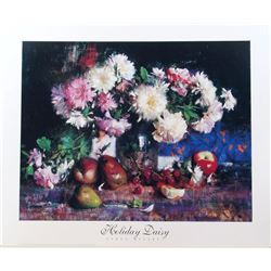 1996 Fine Art Print HOLIDAY DAISY by Cyrus Afsary