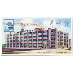 Old Blotter F. S. Webster Building Printers Mankato MN