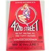 Image 1 : Vtg 42nd STREET Window Card Poster Orpheum Theater MN