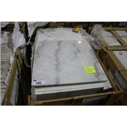 PALLET OF LANDSCAPE WHITE 24"X24" STONE TILE - STYLE 2