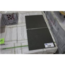 PALLET OF DARK GREY 300MMX300MM PORCELAIN TILE