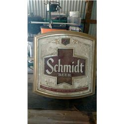 Schmidt Beer Sign