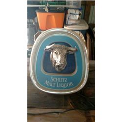 Schlitz Malt Liquor BULL Sign