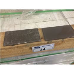 PALLET OF CRYSTAL GLASS BOTTLE GREY 75 X 150 MM MOSIAC TILE