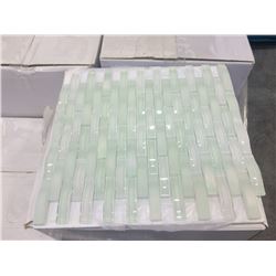 PALLET OF LAV-35 GLASS FROSTED & CLEAR 279 X 300 MM MOSAIC WALL TILE