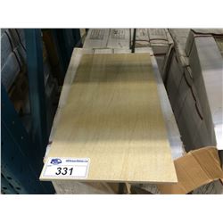 PALLET OF BEIGE TEXTURED 300 X 600 MM PORCELAIN TILE 340 SQ FT