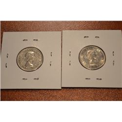 (2) Canada Nickles: 1963-64