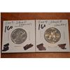 Image 1 : (2) 2009 Canada Quarter - (SS, SH) - UNC