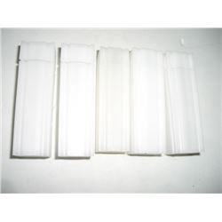 5 TOTAL NICKEL HARD CASE CONTAINERS LOT WITH LIDS!! CONTAINERS CAME OUT OF SAFE!!