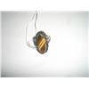 Image 1 : RARE 1930'S NATIVE AMERICAN SILVER & TIGER-EYE HAND-CRAFTED RING-TOTAL WEIGHT IS 5.4 GRAMS!! RING CA