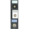Image 1 : 1953-S 10C Dime MS67 PCGS, the obverse has a splendid band of golden-brown patina, lustrous and b...
