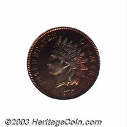 1875 1C Cent PR64 Red PCGS....