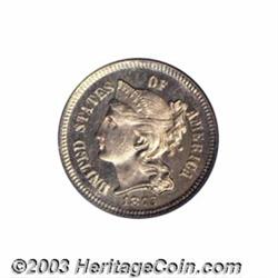 1875 3CN Three Cent Nickel PR65 PCGS....