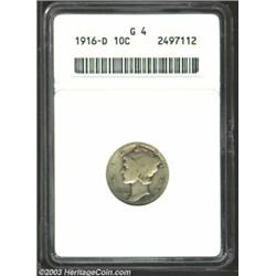 1916-D 10C Good 4 ANACS....