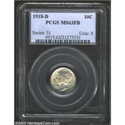1918-D 10C MS63 Full Bands PCGS....