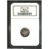 Image 1 : 1924-S 10C MS64 NGC. Mottled purple and cobalt-blue color has accumulated overall. A trifle weak...