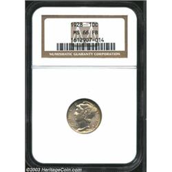 1928 10C MS66 Full Bands NGC....