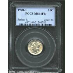 1928-S 10C MS64 Full Bands PCGS....