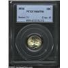 Image 1 : 1934 10C MS67 Full Bands PCGS. The upper obverse and lower reverse borders have variegated russet...
