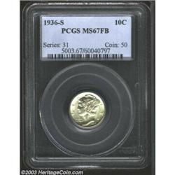 1936-S 10C MS67 Full Bands PCGS....