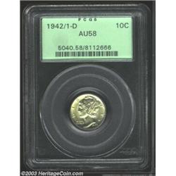 1942/1-D 10C AU58 PCGS....