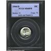 Image 1 : 1944-D 10C MS68 Full Bands PCGS. Fully struck with Superb surfaces and a blush of golden patina....