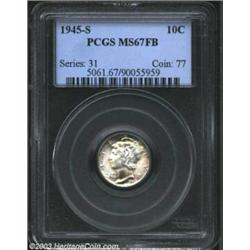 1945-S 10C MS67 Full Bands PCGS....